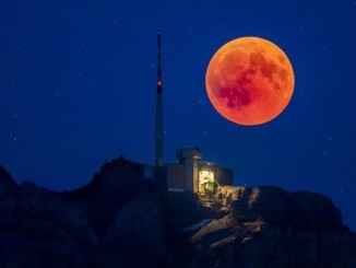 Рідкісне місячне затемнення "суперквітка кривавого місяця"